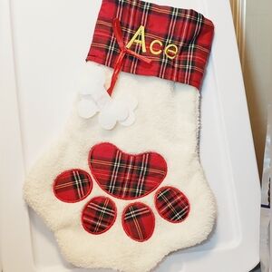 Personalized Pet Xmas Stocking - ACE